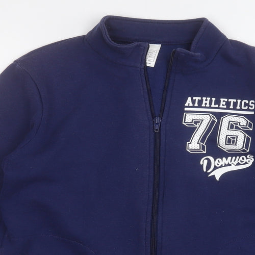 Preworn Boys Blue   Jacket  Size 14 Years  Zip - 76 Athletics