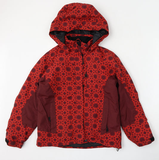 Outburst Girls Red   Puffer Jacket Jacket Size 12 Years  Zip