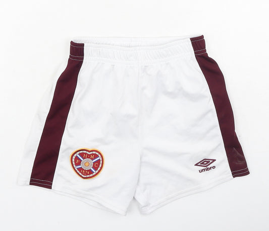 Umbro Boys Ivory  Polyester Sweat Shorts Size 4-5 Years  Regular