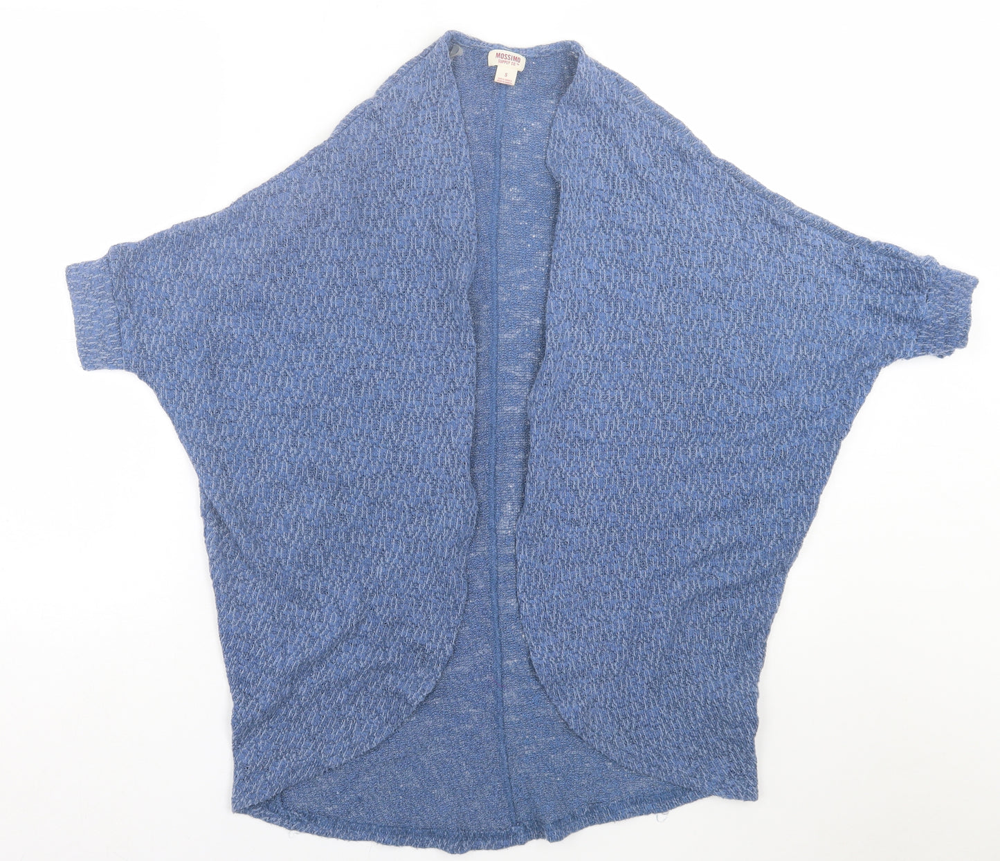Mossimo Womens Blue V-Neck  Polyester Cardigan Jumper Size S