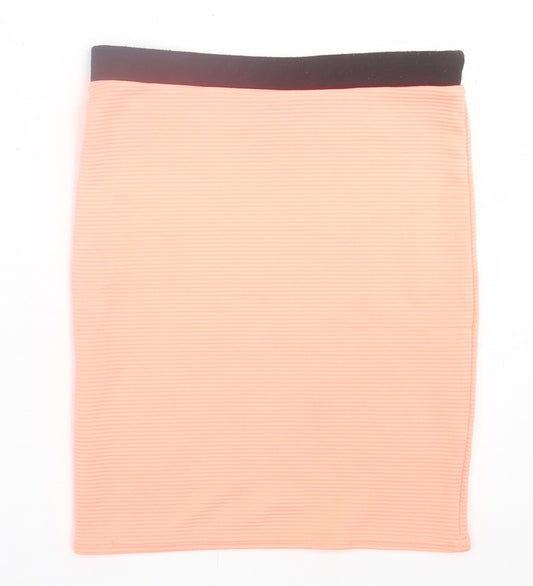 River Island Girls Pink  Polyester A-Line Skirt Size 9-10 Years  Regular Pull On