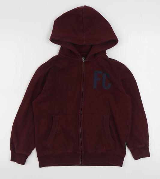 French Connection Boys Red   Jacket  Size 9-10 Years  Zip