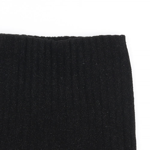New Look Girls Black  Polyester Mini Skirt Size 12-13 Years  Regular Pull On