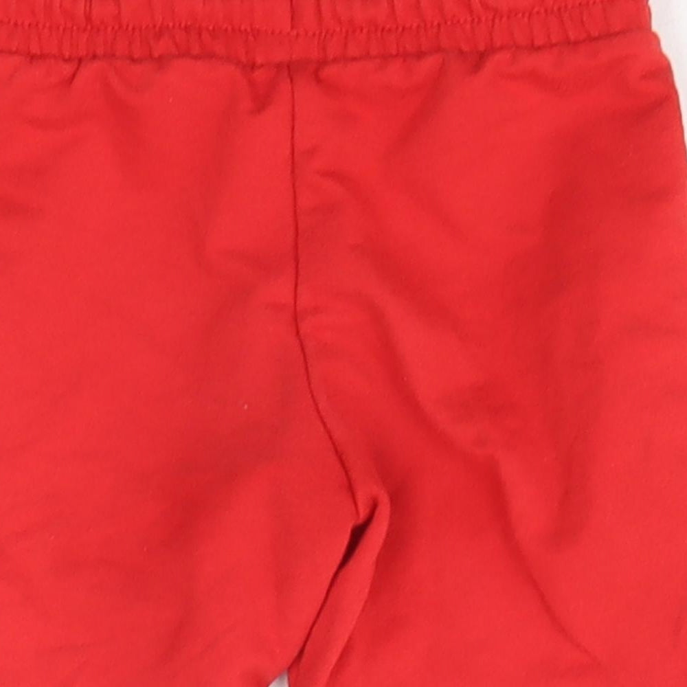 Dunnes Stores Girls Red  Cotton Bermuda Shorts Size 2-3 Years  Regular Drawstring
