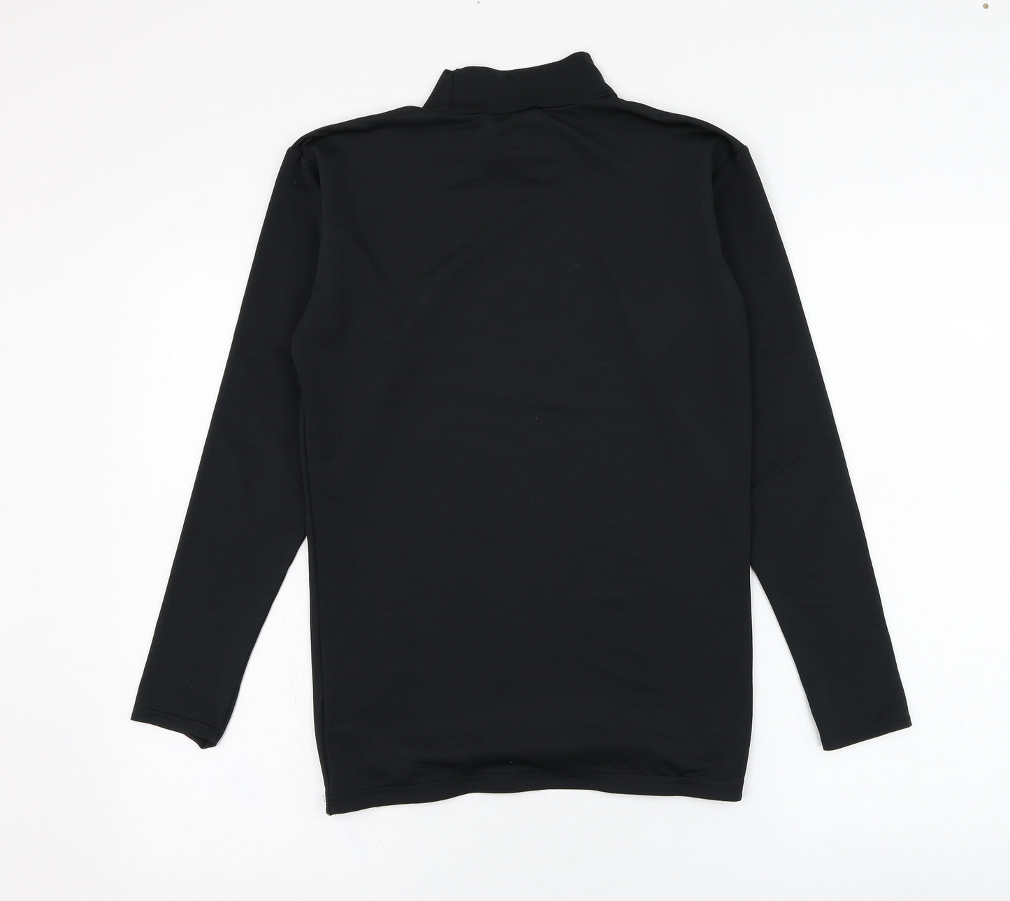 Dunlop Mens Black  Polyester Basic T-Shirt Size M Mock Neck Pullover