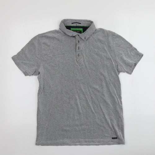 Guide London Mens Grey  100% Cotton  Polo Size XL Collared