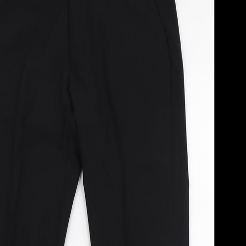 George Mens Black  Polyester Trousers  Size 36 in L29 in Regular Zip