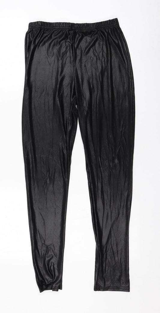Quiz Womens Black  Polyester Capri Leggings Size M L27 in