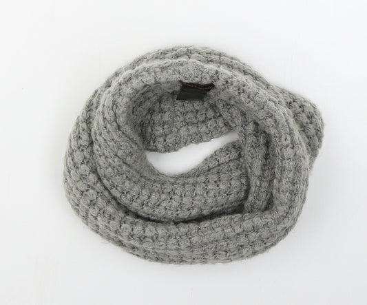 Barbour Mens Grey  Acrylic Cowl/Snood Scarf One Size