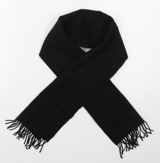 Liberty Mens Black  Wool Rectangle Scarf Scarf One Size
