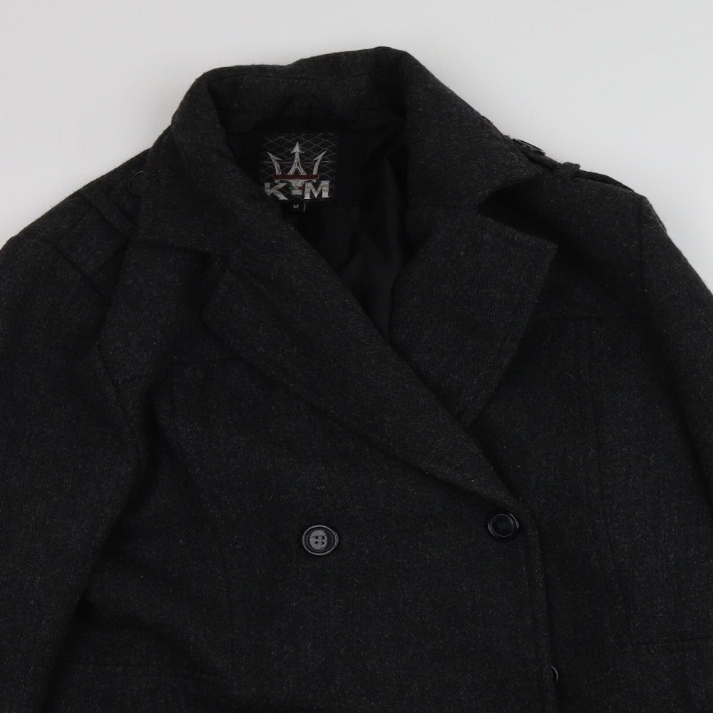 Kurt Muller Womens Grey   Overcoat Coat Size M