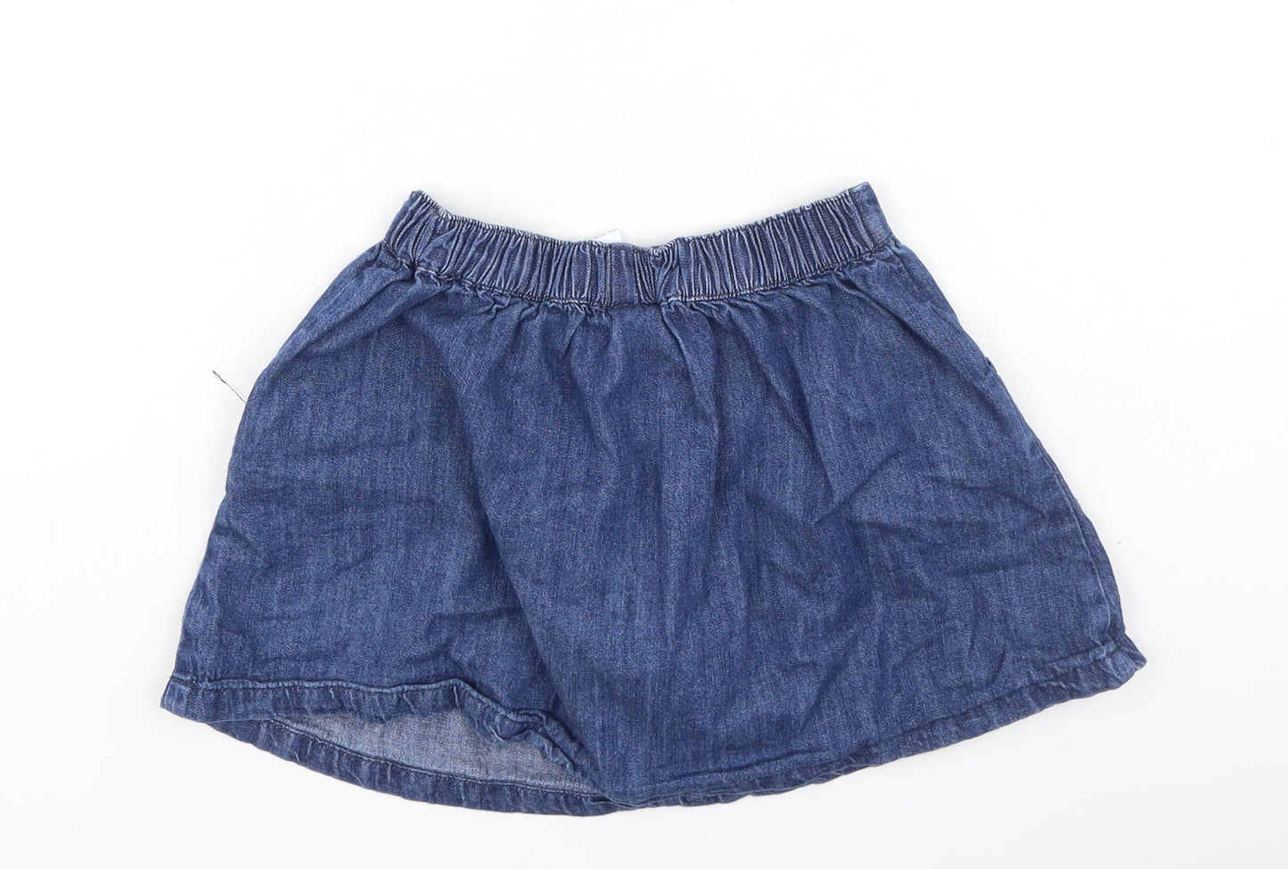 NEXT Girls Blue  100% Cotton Flare Skirt Size 2-3 Years  Regular