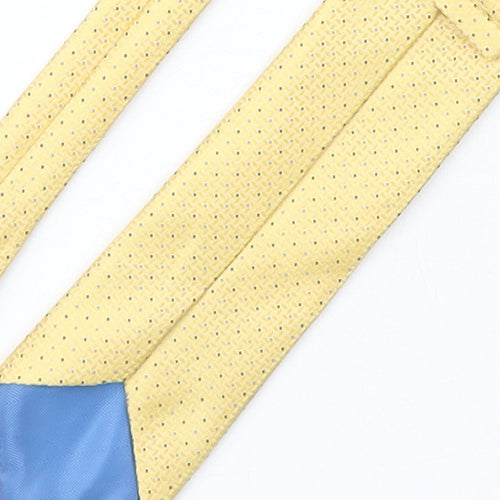 Marks and Spencer Mens Yellow Polka Dot Polyester Pointed Tie One Size