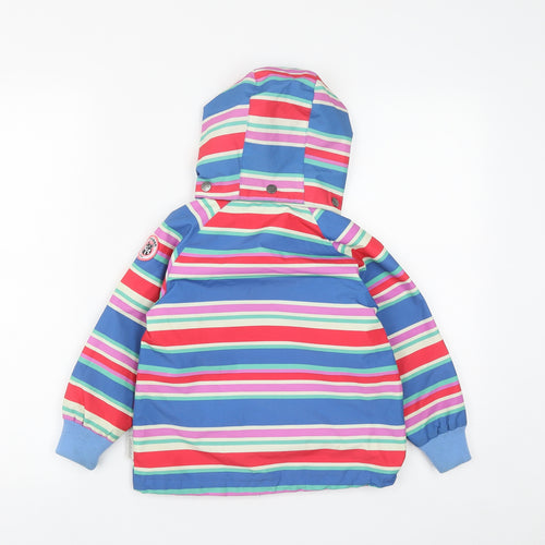 Racoon Girls Multicoloured Striped  Rain Coat Coat Size 3 Years  Zip