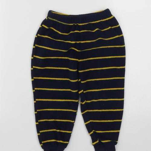 George Boys Blue Striped Polyester  Pyjama Pants Size 2-3 Years