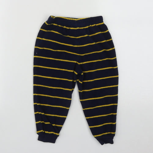 George Boys Blue Striped Polyester  Pyjama Pants Size 2-3 Years