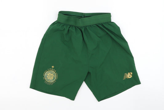 New Balance Boys Green  Polyester Sweat Shorts Size 11-12 Years  Regular  - Celtic Football Club