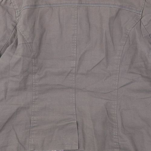 Dickins & Jones Womens Grey   Jacket  Size 14  Button