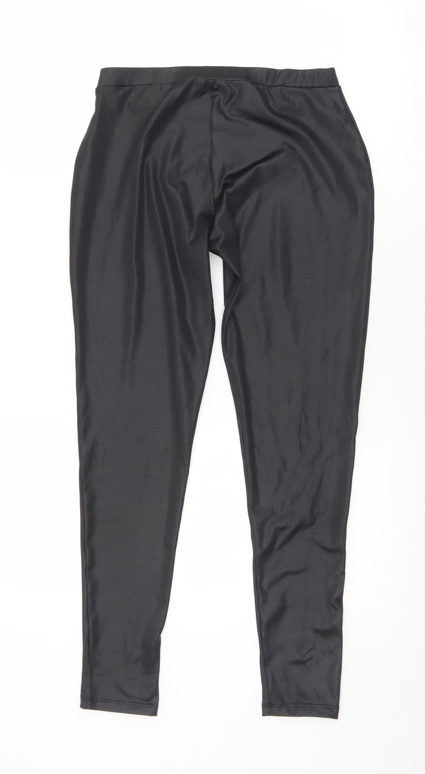 River Island Womens Black  Polyester Capri Leggings Size 10 L26 in