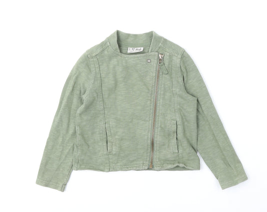 NEXT Girls Green   Bomber Jacket Jacket Size 3-4 Years  Zip
