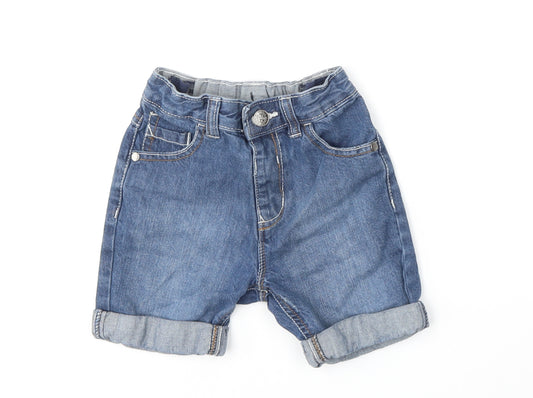 George Girls Blue  Cotton Bermuda Shorts Size 2-3 Years  Regular