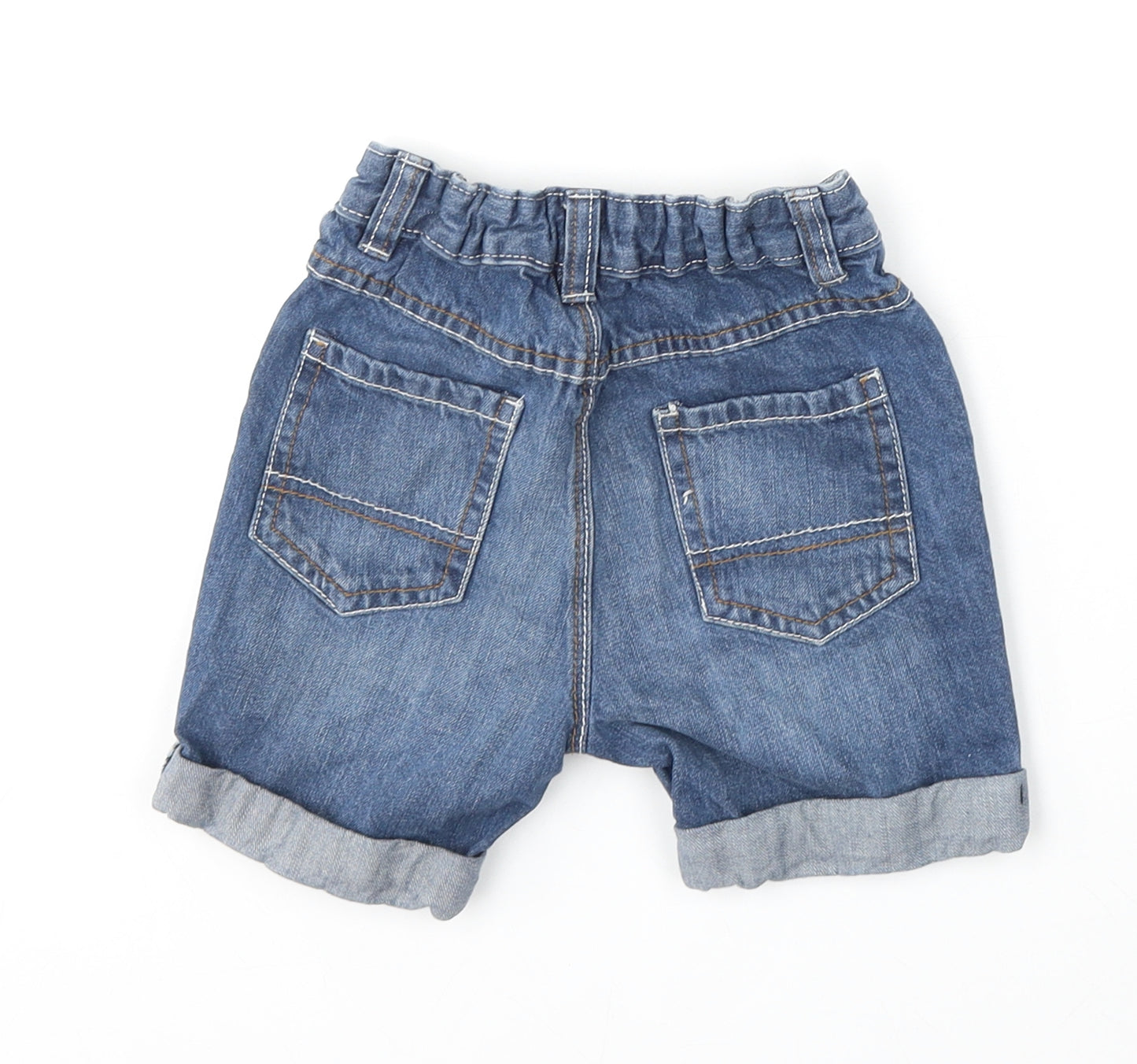 George Girls Blue  Cotton Bermuda Shorts Size 2-3 Years  Regular