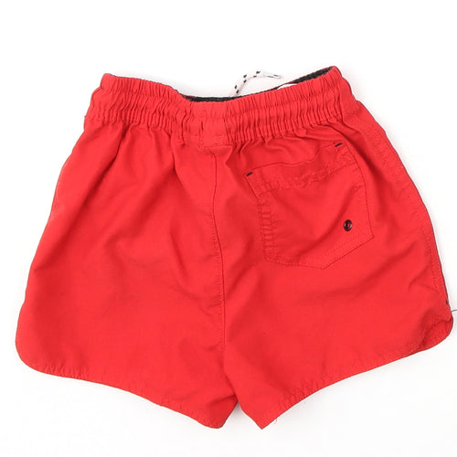 George Boys Red  Polyester Utility Shorts Size 5-6 Years  Regular