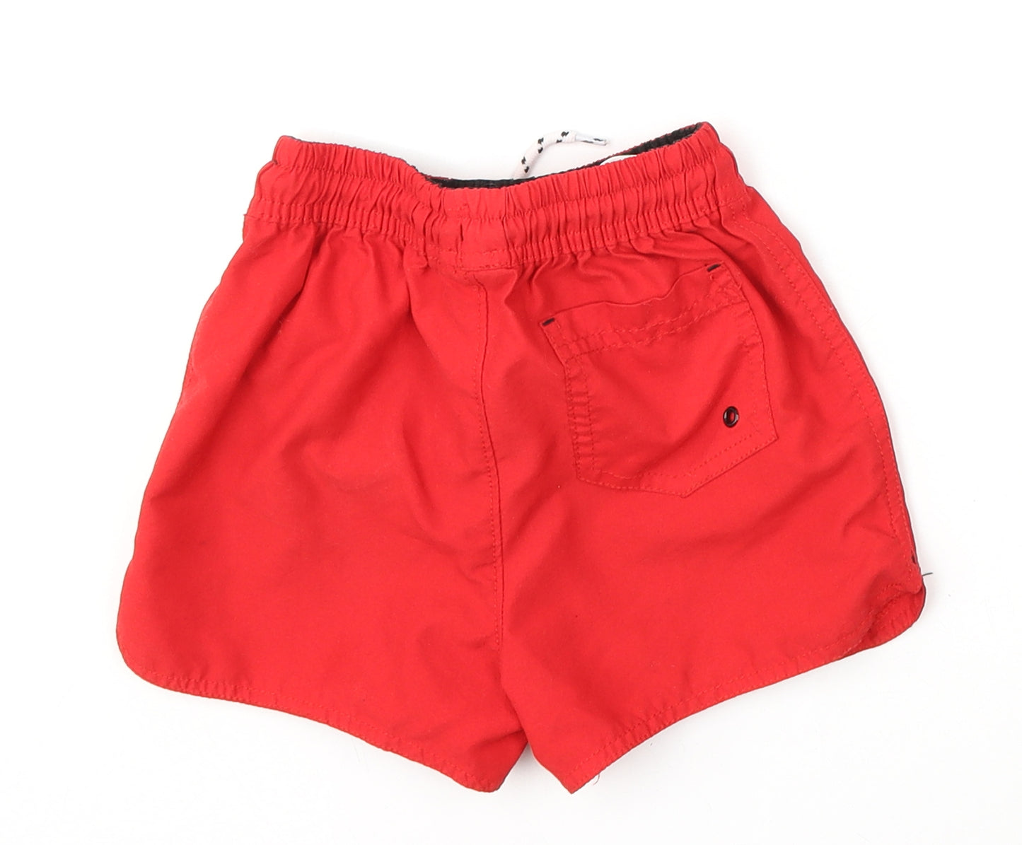 George Boys Red  Polyester Utility Shorts Size 5-6 Years  Regular