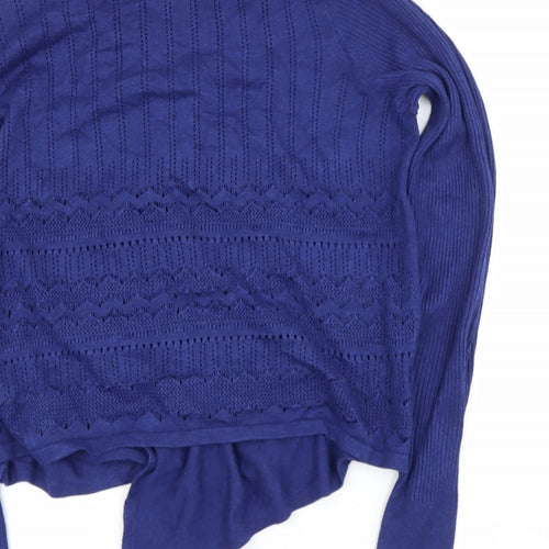 sainsburys Womens Blue V-Neck  Polyester Cardigan Jumper Size 16