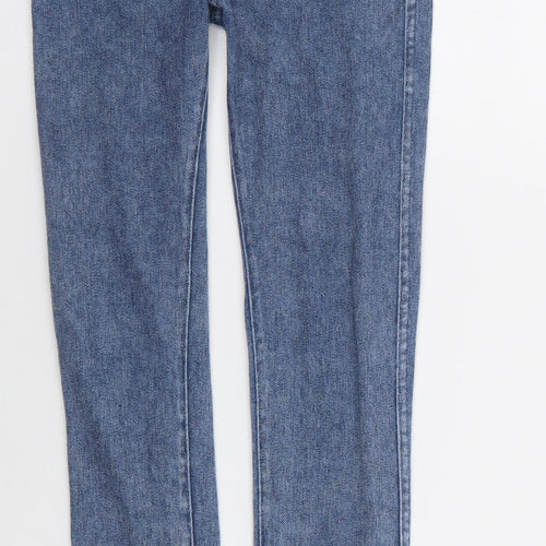H&M Girls Blue  100% Cotton Jegging Trousers Size 8-9 Years  Regular