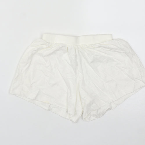 NEXT Girls White  Cotton Bermuda Shorts Size 5-6 Years  Regular