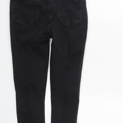 New Look Girls Black  Cotton Skinny Jeans Size 13 Years L26 in Regular Zip
