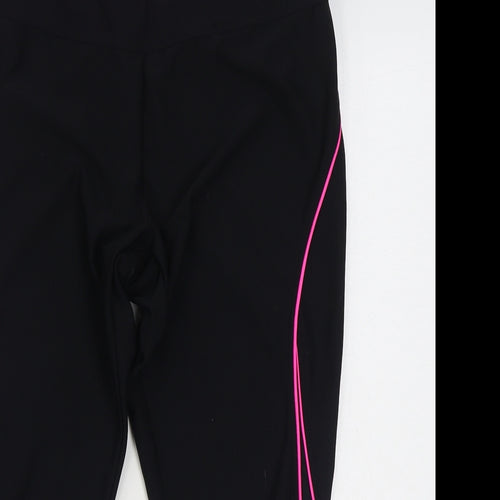 Walmart Womens Black  Polyester Jogger Leggings Size L L26 in