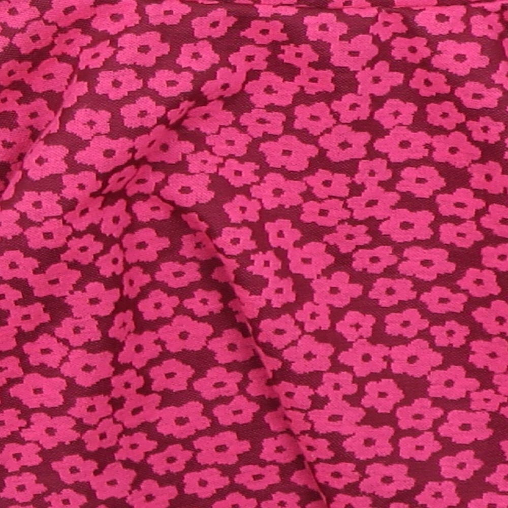 Matalan Girls Pink Floral Polyester Skater Skirt Size 9 Years  Regular