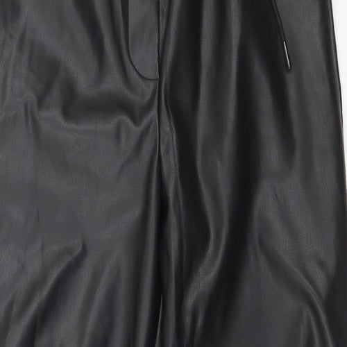 New Look Womens Black  Polyurethane Jegging Leggings Size 10 L26 in