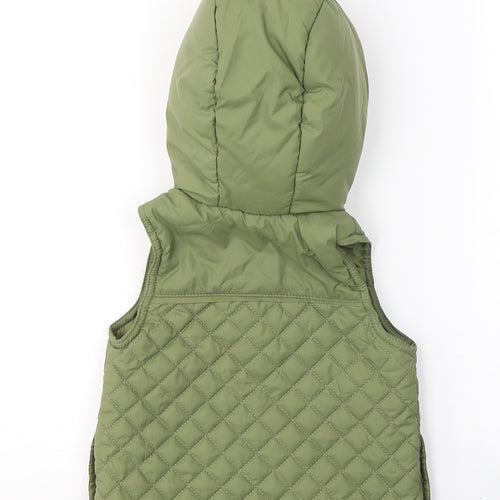 Aspen Girls Green   Gilet Coat Size 3 Years  Button