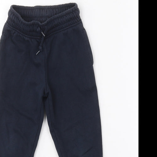 Dunnes Stores Boys Blue  Cotton Jogger Trousers Size 4 Years  Regular