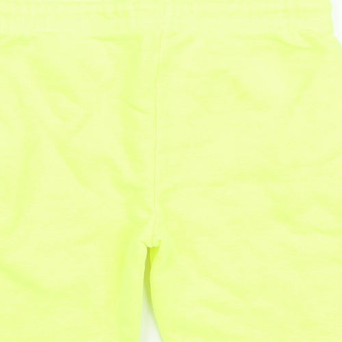 Primark Boys Yellow  Cotton Sweat Shorts Size 6-7 Years  Regular Drawstring