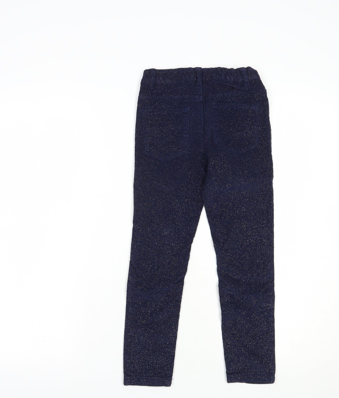 Denim Co. Girls Blue  Cotton Skinny Jeans Size 6-7 Years  Regular Button