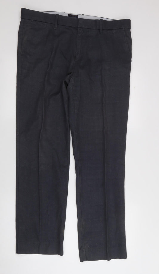 gapkahkis  Mens Black  Cotton Trousers  Size 34 in L30 in Regular
