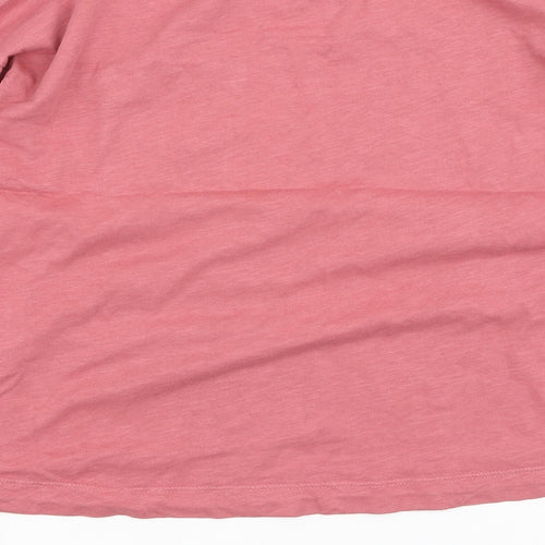 Primark Womens Pink Solid Cotton Top Pyjama Top Size XS