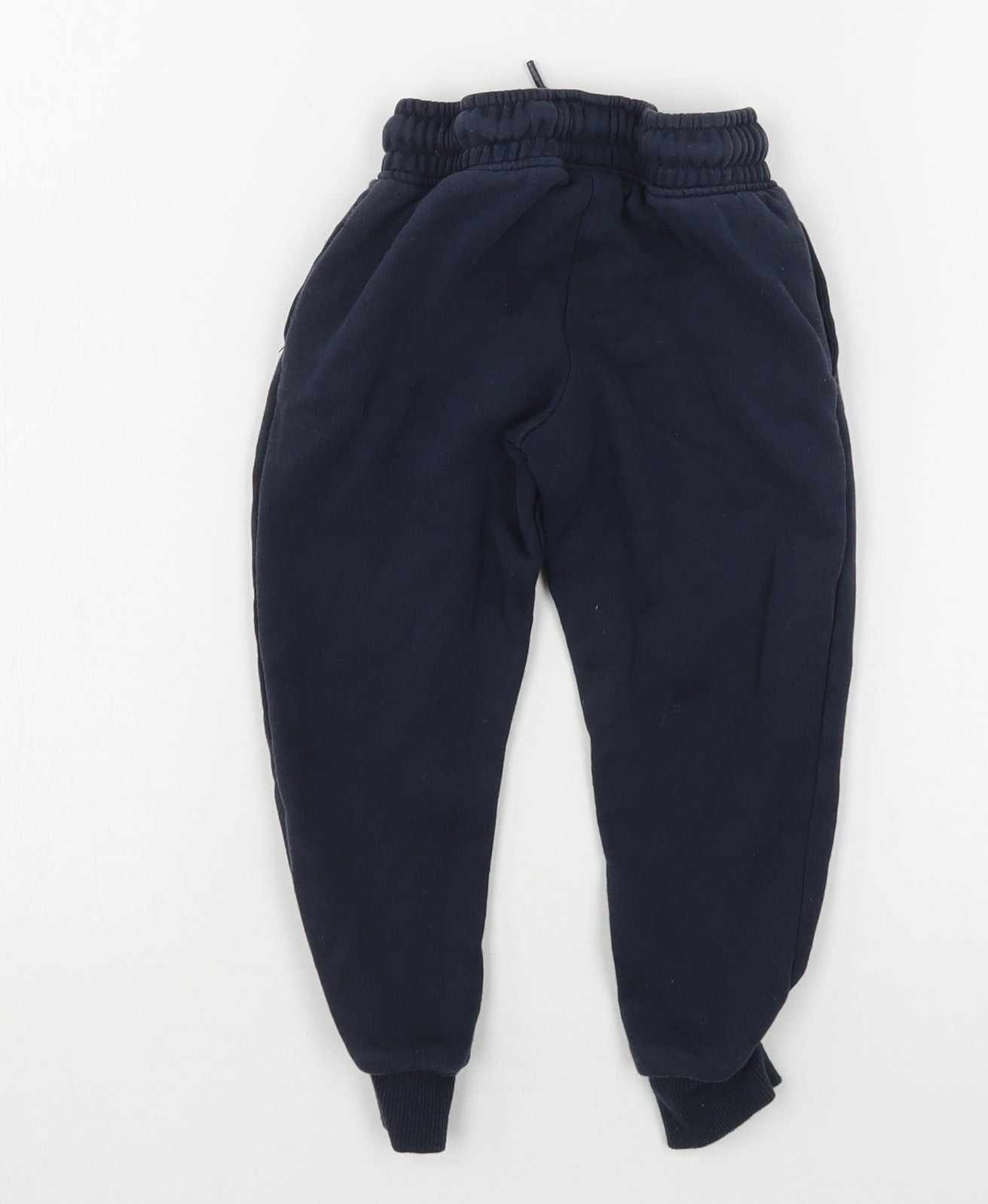 Dunnes Stores Boys Blue  Cotton Sweatpants Trousers Size 4 Years  Regular Drawstring
