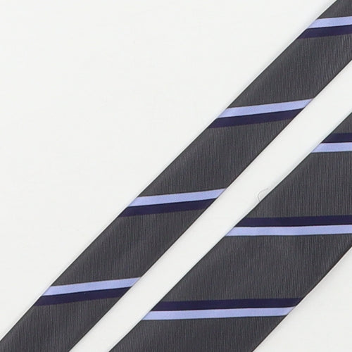 Butler & Webb Mens Multicoloured Striped Polyester Pointed Tie One Size