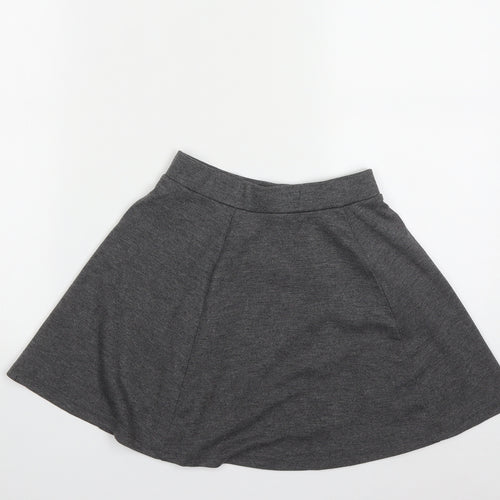 George Girls Grey  Polyester A-Line Skirt Size 8-9 Years  Regular