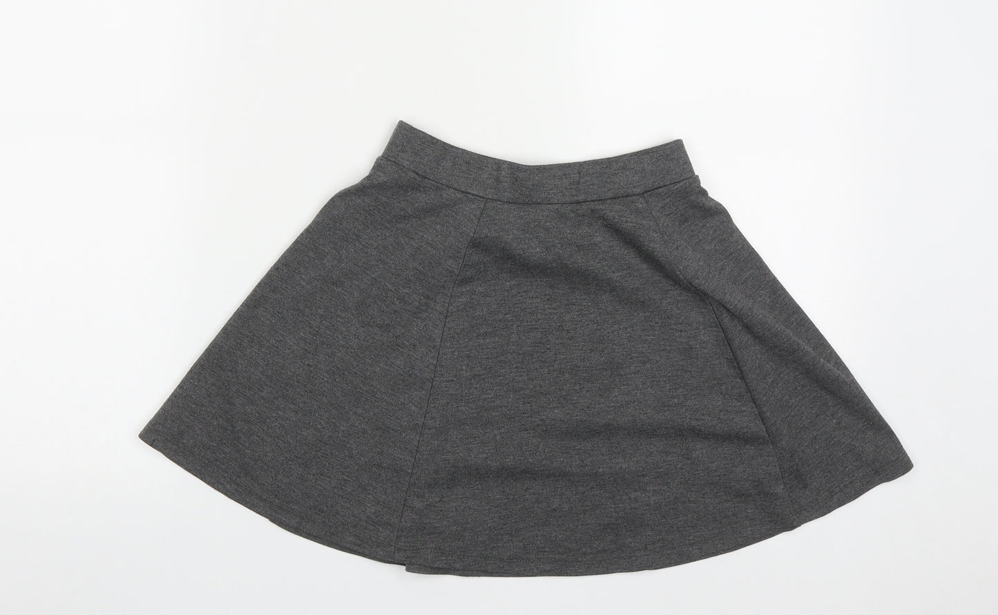 George Girls Grey  Polyester A-Line Skirt Size 8-9 Years  Regular
