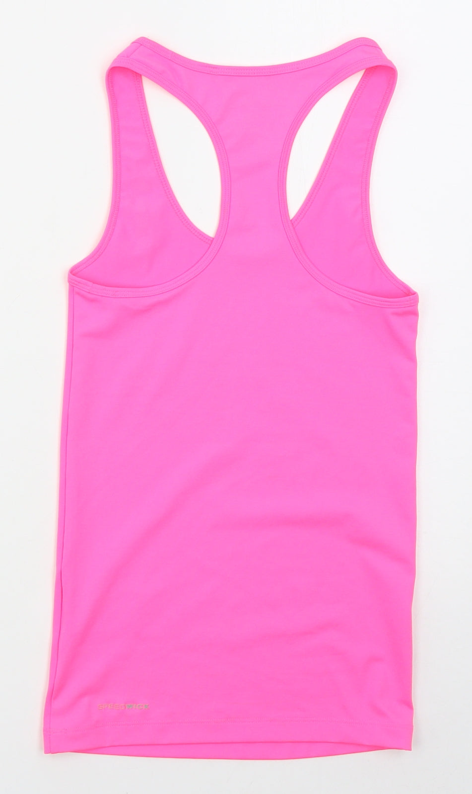 Reebok Womens Pink  Polyester Basic Tank Size XS Round Neck Pullover