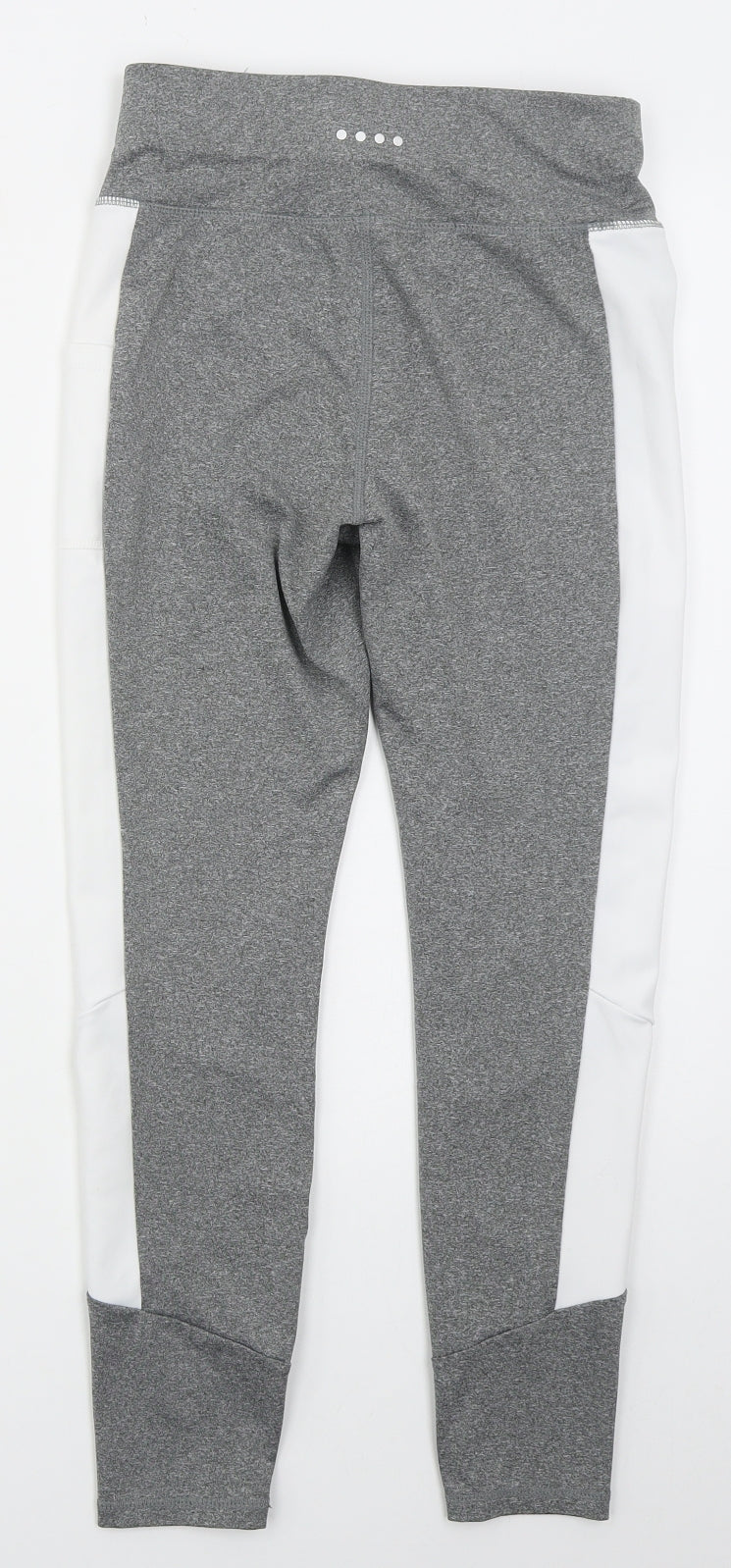 Matalan Womens Grey  Polyester Compression Leggings Size 10 L25 in Regular