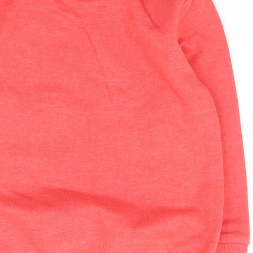 By Very Mini Boys Red Scoop Neck  Cotton Pullover Jumper Size 2-3 Years