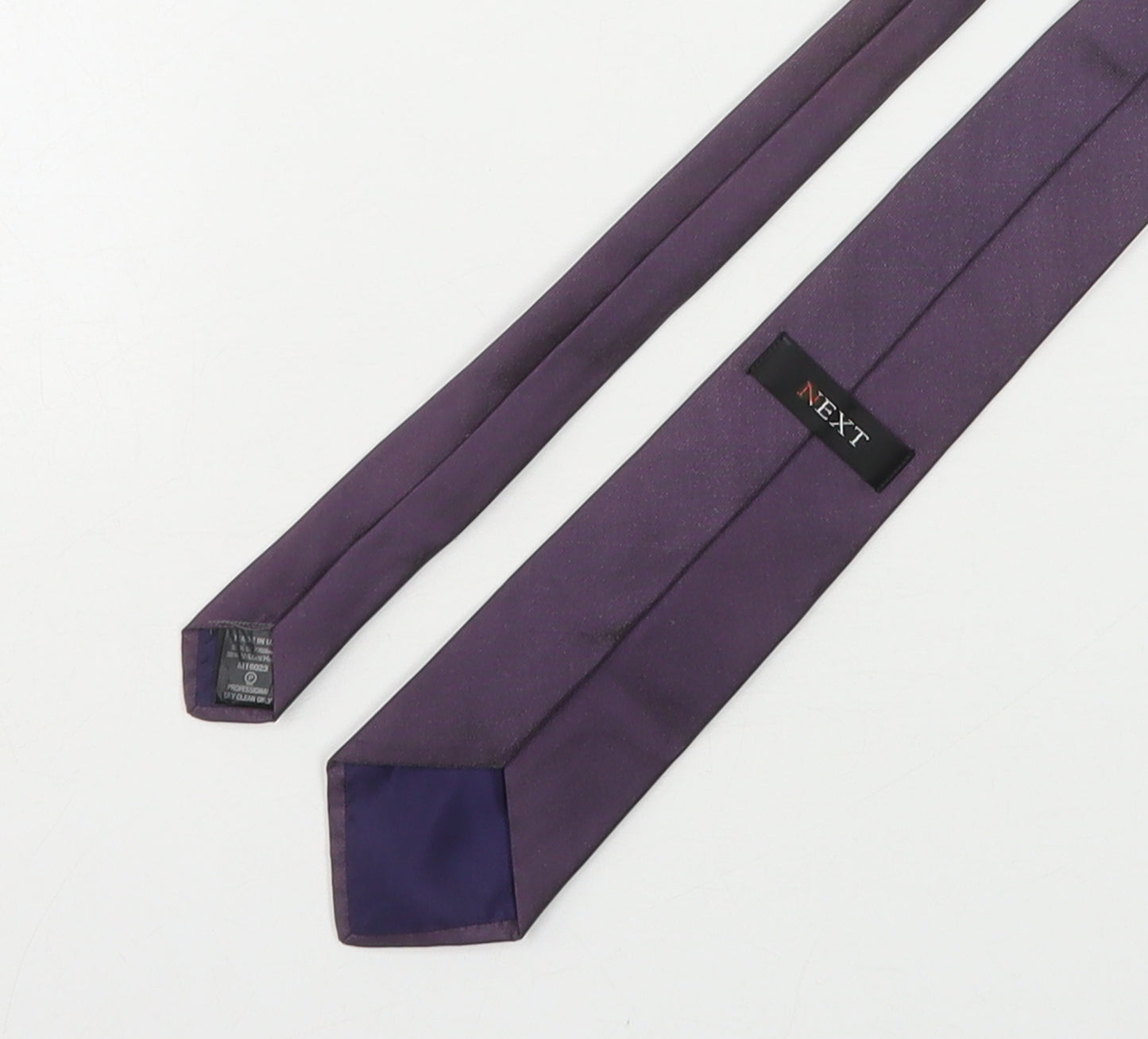 NEXT Mens Purple  Silk Pointed Tie One Size