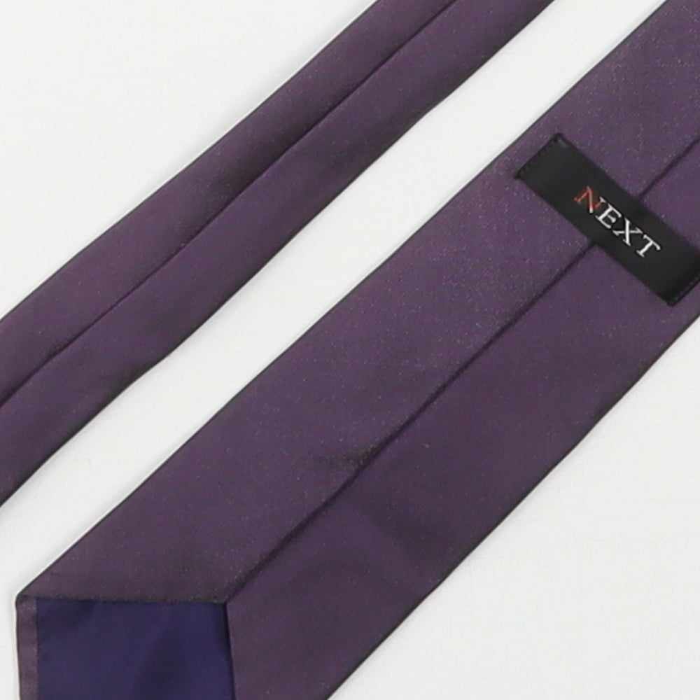 NEXT Mens Purple  Silk Pointed Tie One Size